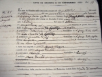 Partida de nacimiento Semorile 1860 - S. Margherita, Genova